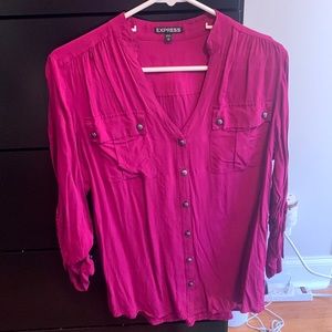 Express button up. Sleeves can be rolled up